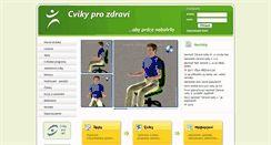 Desktop Screenshot of cvikyprozdravi.cz