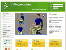 Tablet Screenshot of cvikyprozdravi.cz